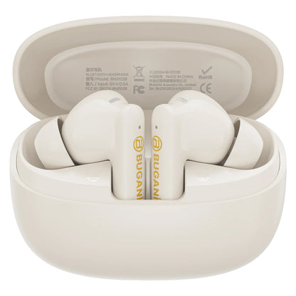 Bluetooth Handsfree Bugani Freebuds B20, TWS, ANC, Light Cream