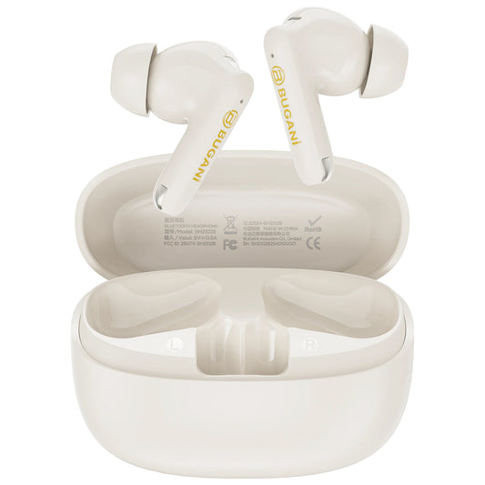 Bluetooth Handsfree Bugani Freebuds B20, TWS, ANC, Light Cream