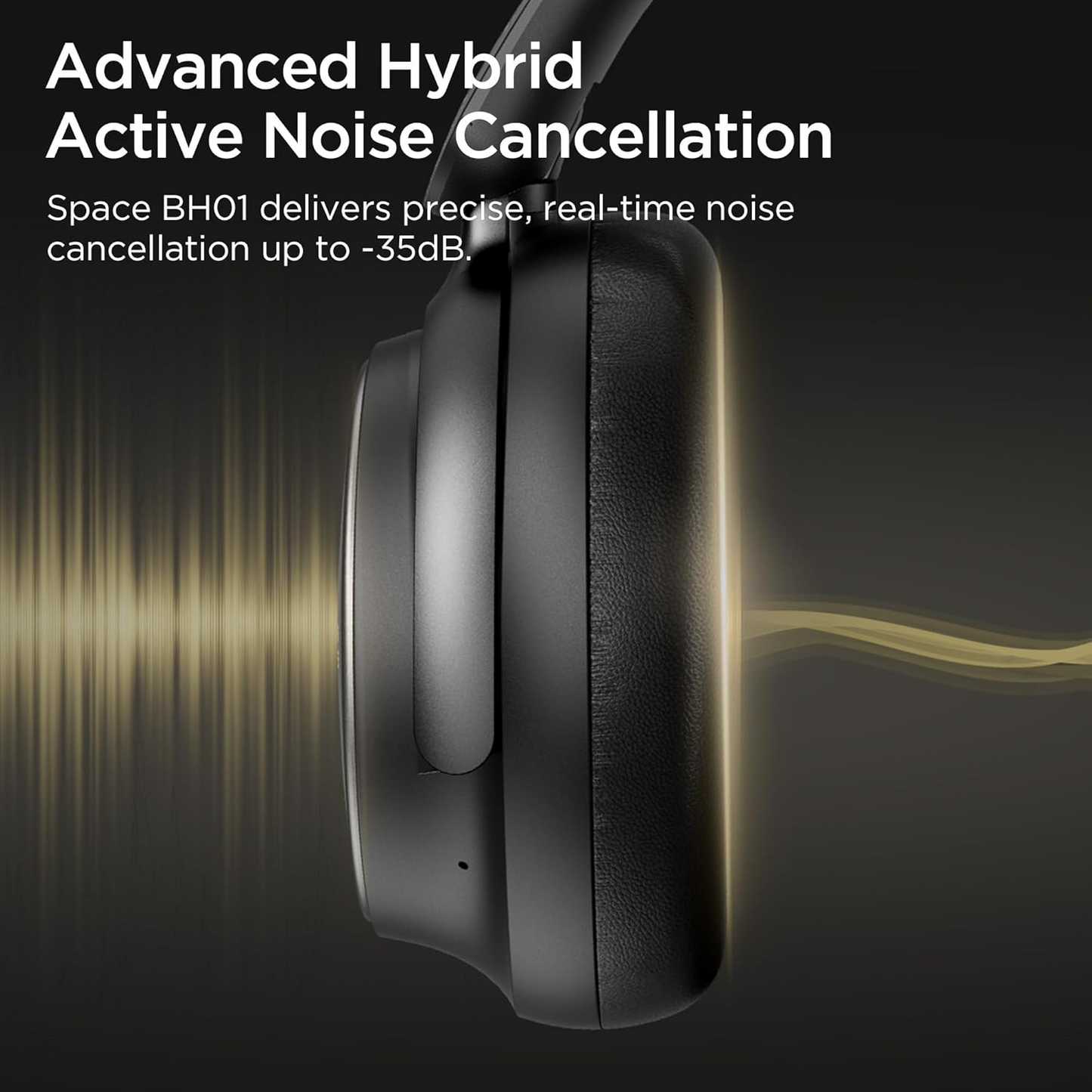 Ασύρματο Handsfree Bluetooth Bugani Space BH01, MultiPoint, A2DP, ANC, Μαύρο