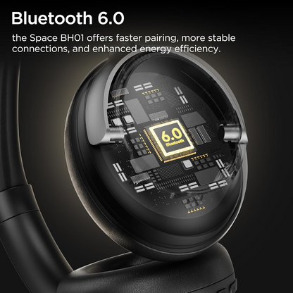 Ασύρματο Handsfree Bluetooth Bugani Space BH01, MultiPoint, A2DP, ANC, Μαύρο