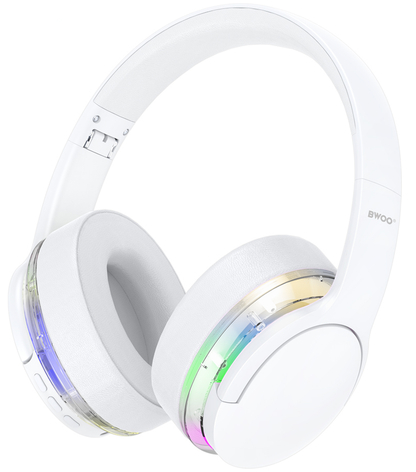 Ασύρματα ακουστικά Bluetooth BWOO BO-BW587, A2DP, ANC, Λευκό
