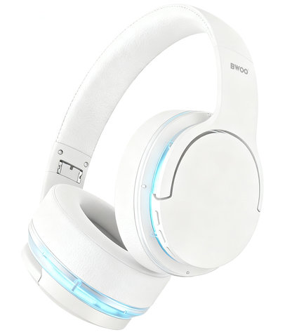 Ασύρματα ακουστικά Bluetooth BWOO BO-BW587, A2DP, ANC, Λευκό