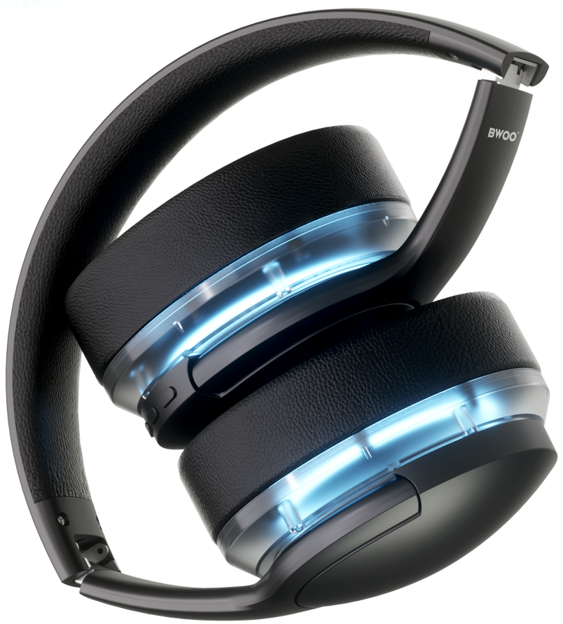Ασύρματα ακουστικά Bluetooth BWOO BO-BW587, A2DP, ANC, Μαύρο
