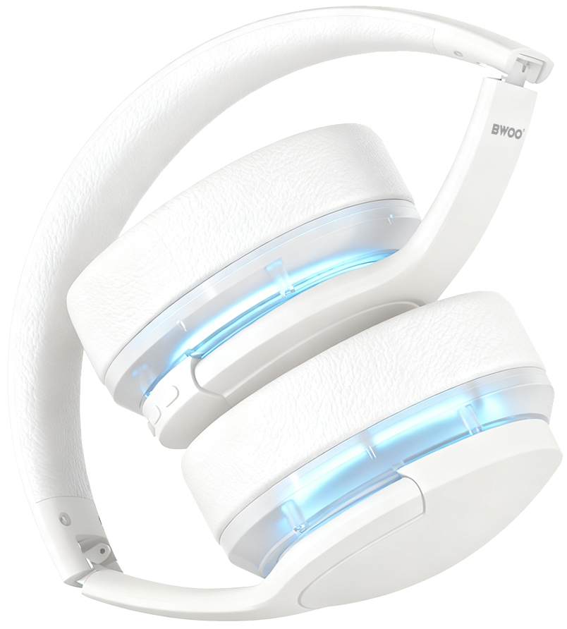 Ασύρματα ακουστικά Bluetooth BWOO BO-BW587, A2DP, ANC, Λευκό