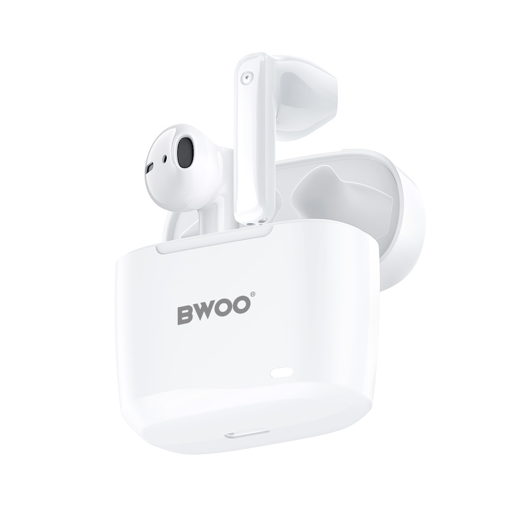 Ασύρματα ακουστικά Bluetooth BWOO BW94, TWS, Λευκό