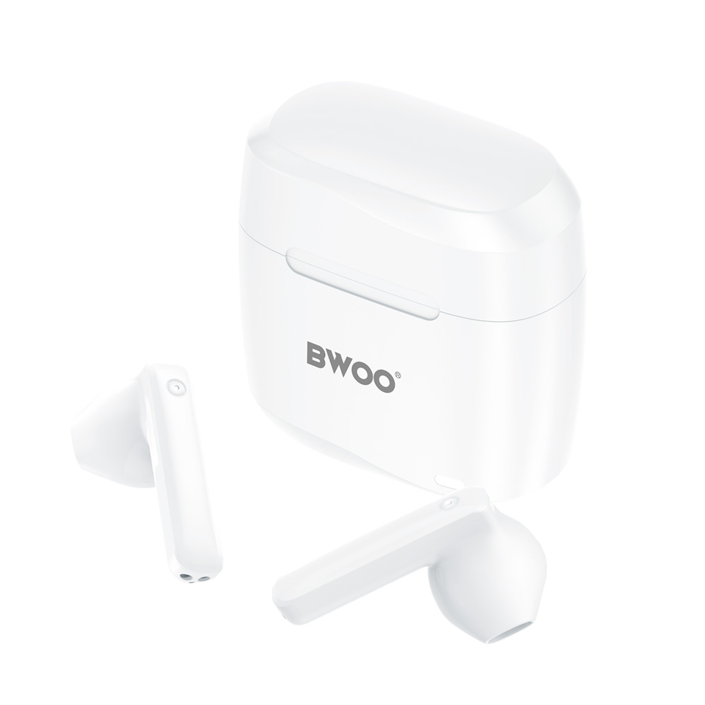 Ασύρματα ακουστικά Bluetooth BWOO BW94, TWS, Λευκό