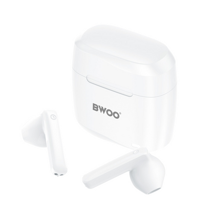 Ασύρματα ακουστικά Bluetooth BWOO BW94, TWS, Λευκό