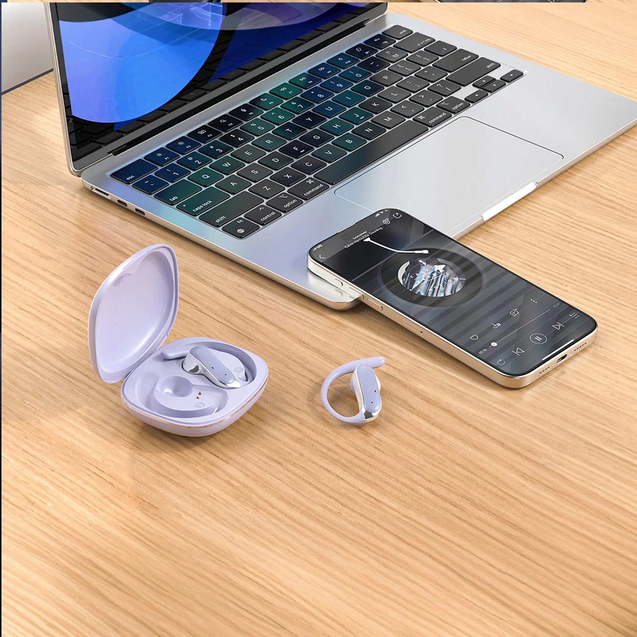 Ασύρματα ακουστικά Bluetooth Dudao U17Z, TWS, Μωβ