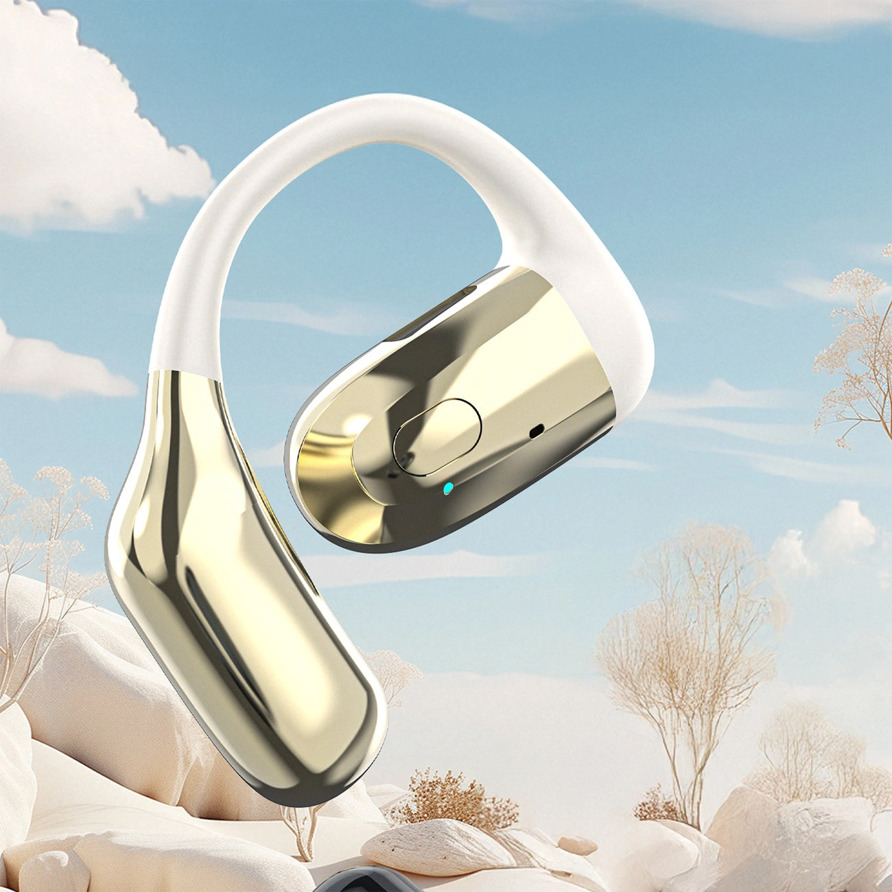 Handsfree Bluetooth Dudao U4Pro, A2DP, Χρυσό Μπεζ