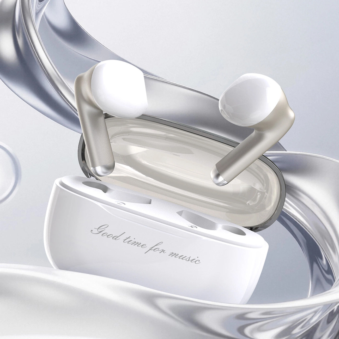 Dudao U8 Bluetooth Handsfree, TWS, White