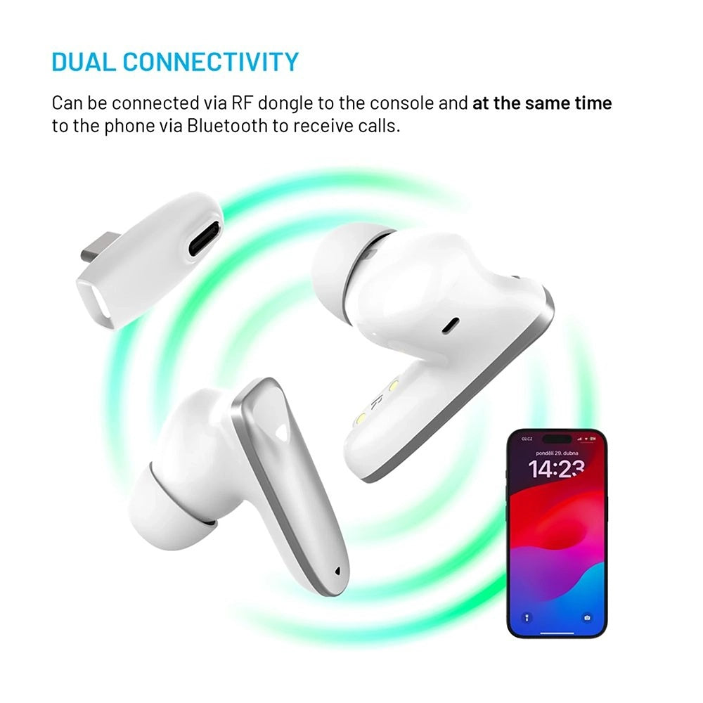 Handsfree Bluetooth Fixed Pods, TWS, Λευκό