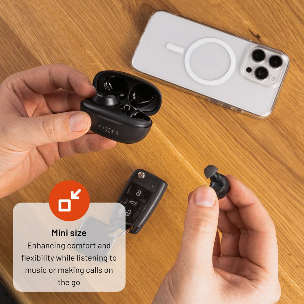 Handsfree Bluetooth Σταθερό, TWS, Μαύρο