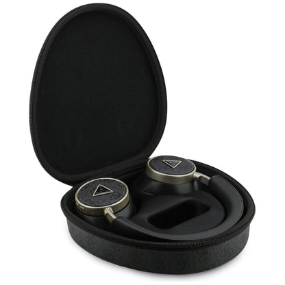 Handsfree Bluetooth Guess 4G Gold Triangle Logo, A2DP, Μαύρο