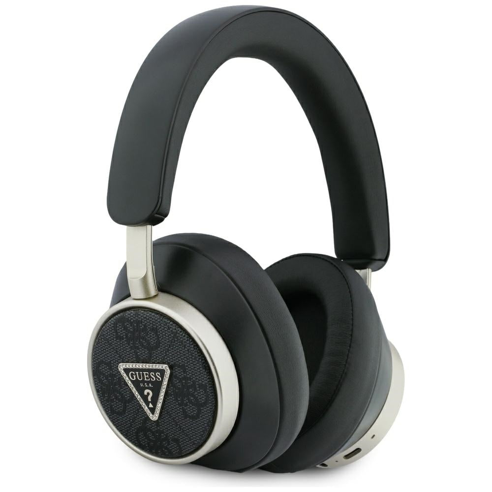 Handsfree Bluetooth Guess 4G Gold Triangle Logo, A2DP, Μαύρο