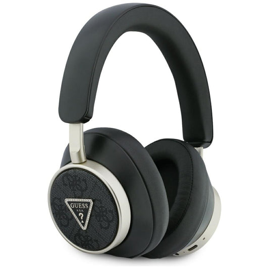 Handsfree Bluetooth Guess 4G Gold Triangle Logo, A2DP, Μαύρο