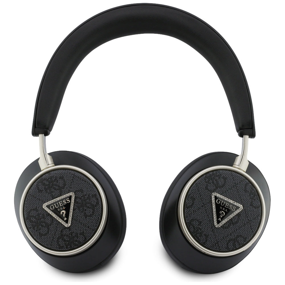 Handsfree Bluetooth Guess 4G Gold Triangle Logo, A2DP, Μαύρο