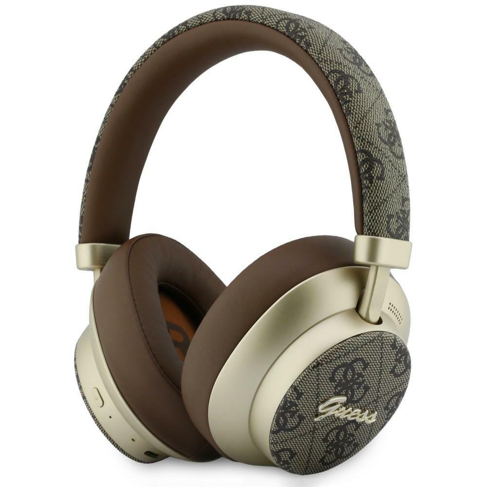 Handsfree Bluetooth Guess 4G Gold Script Metal, A2DP, Καφέ