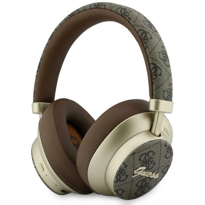 Handsfree Bluetooth Guess 4G Gold Script Metal, A2DP, Καφέ