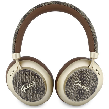Handsfree Bluetooth Guess 4G Gold Script Metal, A2DP, Καφέ