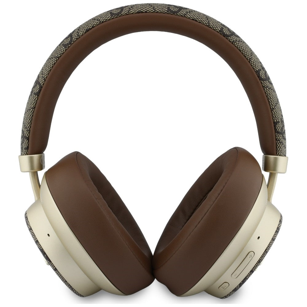 Handsfree Bluetooth Guess 4G Gold Script Metal, A2DP, Καφέ