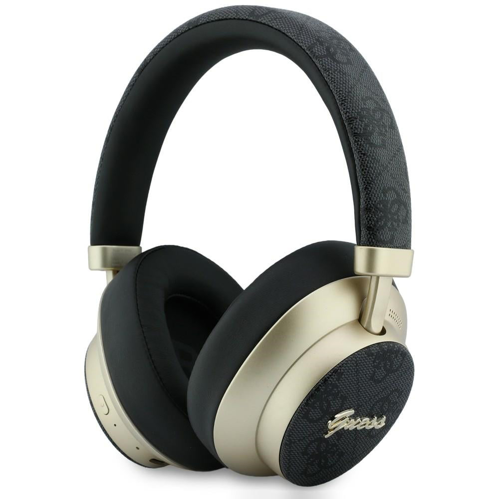 Ασύρματο Bluetooth Handsfree Guess 4G Gold Script Metal, A2DP, Μαύρο