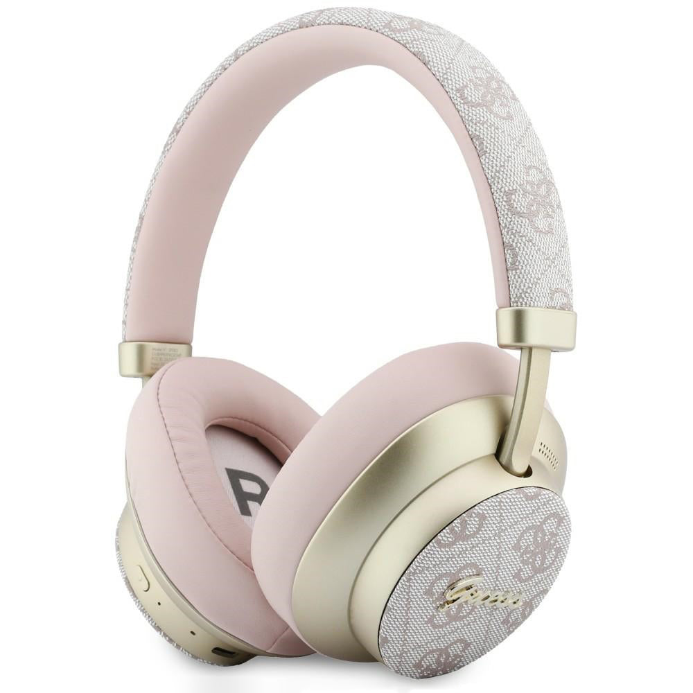 Handsfree Bluetooth Guess 4G Gold Script Metal, A2DP, Ροζ