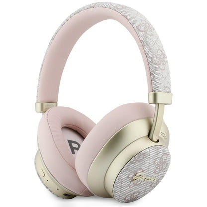 Handsfree Bluetooth Guess 4G Gold Script Metal, A2DP, Ροζ