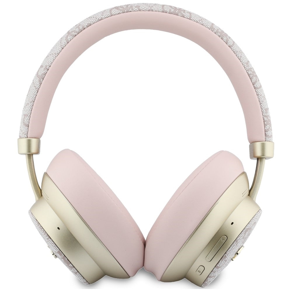 Handsfree Bluetooth Guess 4G Gold Script Metal, A2DP, Ροζ