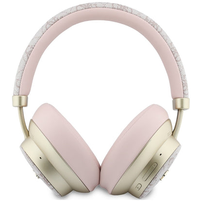 Handsfree Bluetooth Guess 4G Gold Script Metal, A2DP, Ροζ