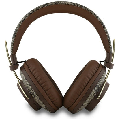 Handsfree Bluetooth Guess 4G Metal Logo, A2DP, Καφέ