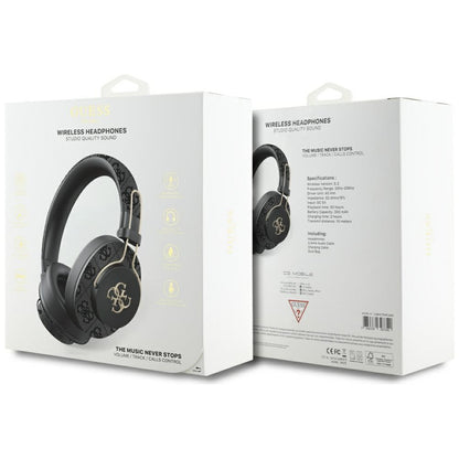 Handsfree Bluetooth Guess 4G Metal Logo, A2DP, Μαύρο