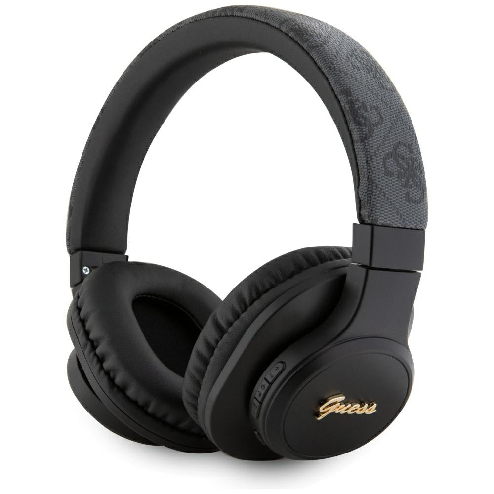 Handsfree Bluetooth Guess 4G Tone on Tone Script Logo, A2DP, Μαύρο