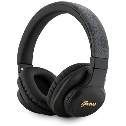 Handsfree Bluetooth Guess 4G Tone on Tone Script Logo, A2DP, Μαύρο