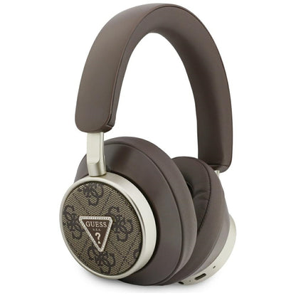 Handsfree Bluetooth Guess 4G Gold Triangle Logo, A2DP, Καφέ
