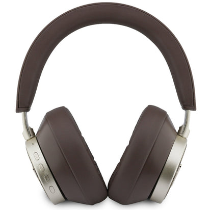 Handsfree Bluetooth Guess 4G Gold Triangle Logo, A2DP, Καφέ