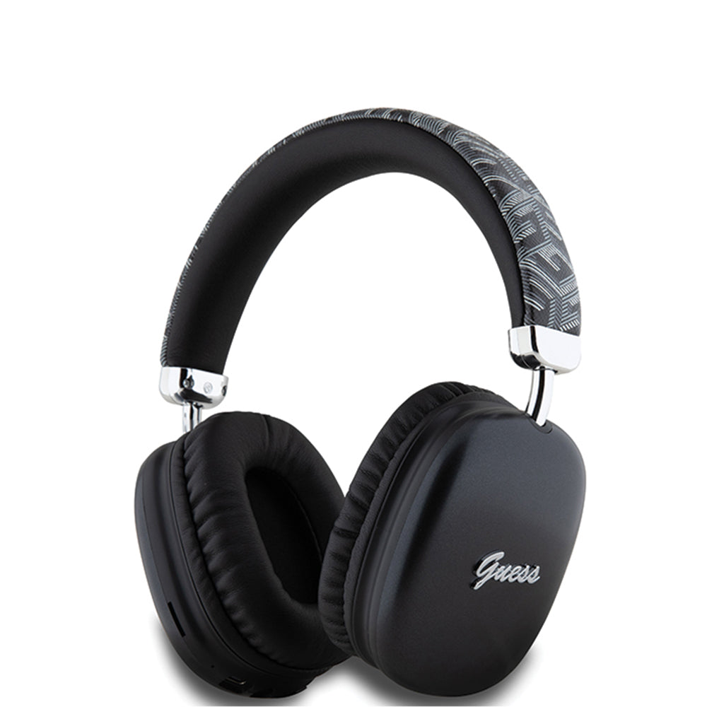 Handsfree Bluetooth Guess GCube Metallic Script Logo, A2DP, Μαύρο