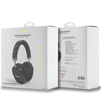 Handsfree Bluetooth Guess GCube Metallic Script Logo, A2DP, Μαύρο
