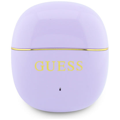 Ασύρματο ακουστικό Bluetooth Guess Glossy Gold Line Classic, TWS, Μωβ