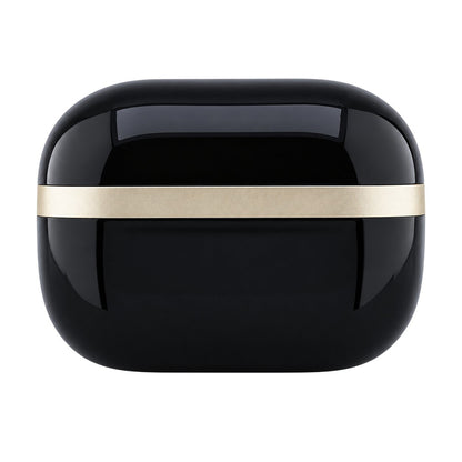 Ασύρματα ακουστικά Bluetooth Guess Glossy Gold Line Printed Classic Logo, TWS, Μαύρα