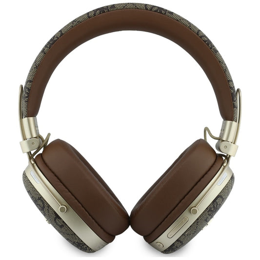Ασύρματα ακουστικά Bluetooth Guess Metal 4G Script Logo, A2DP, Καφέ