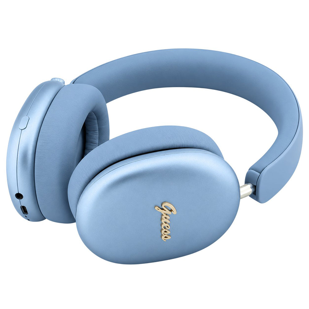 Handsfree Bluetooth Guess Metal Script Logo, A2DP, Μπλε