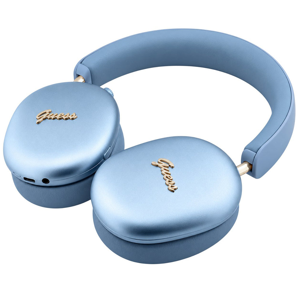 Handsfree Bluetooth Guess Metal Script Logo, A2DP, Μπλε