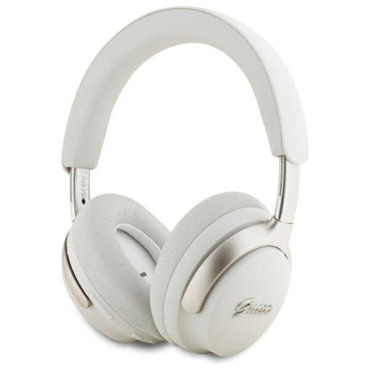Handsfree Bluetooth Guess Metal Script Logo, A2DP, ANC, Μπεζ