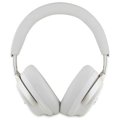 Handsfree Bluetooth Guess Metal Script Logo, A2DP, ANC, Μπεζ