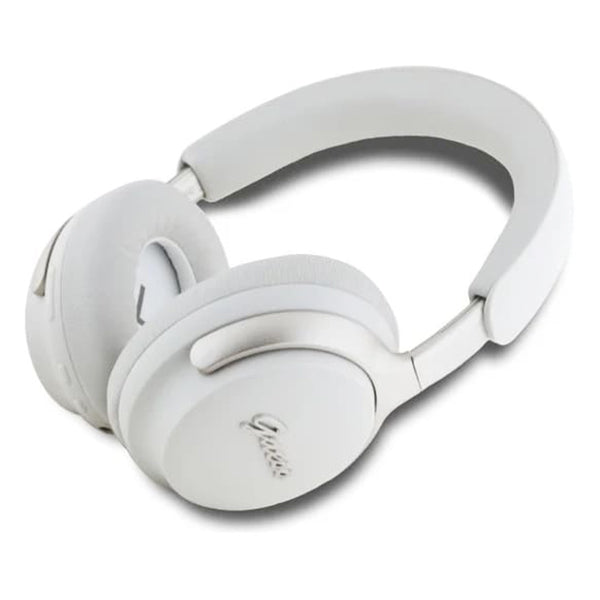 Handsfree Bluetooth Guess Metal Script Logo, A2DP, ANC, Μπεζ