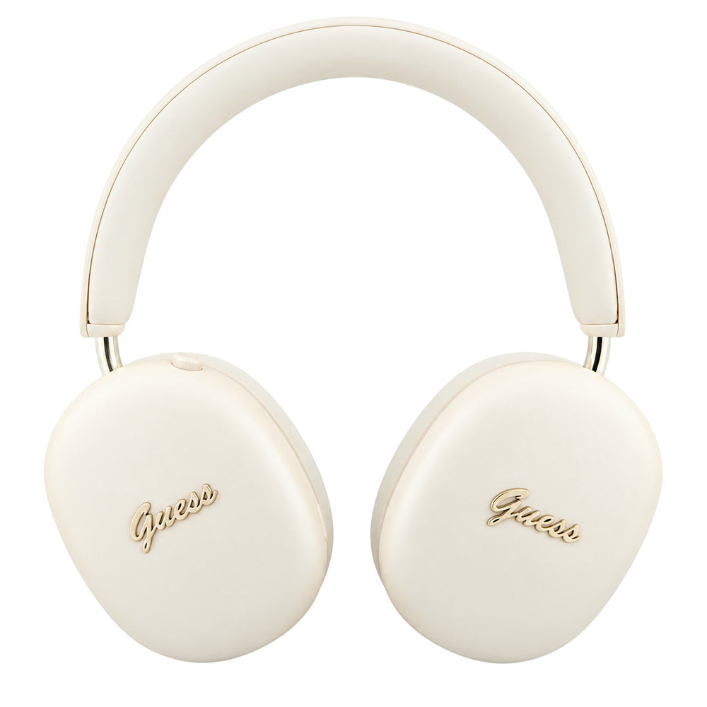 Handsfree Bluetooth Guess Metal Script Logo, A2DP, Μπεζ