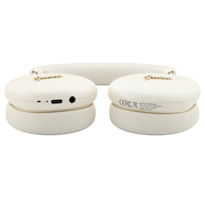 Handsfree Bluetooth Guess Metal Script Logo, A2DP, Μπεζ
