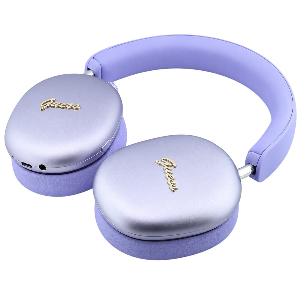 Handsfree Bluetooth Guess Metal Script Logo, A2DP, Μωβ
