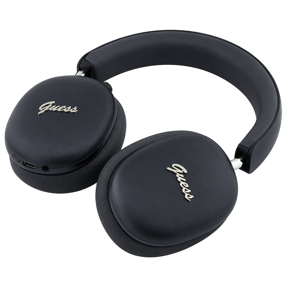 Ακουστικά Bluetooth Guess Metal Script Logo, A2DP, Μαύρα