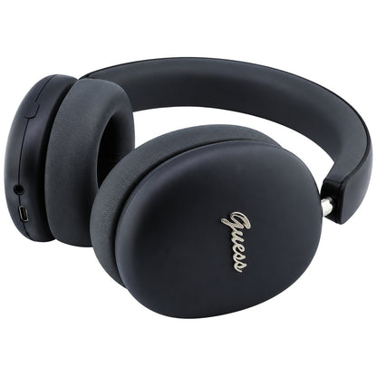 Ακουστικά Bluetooth Guess Metal Script Logo, A2DP, Μαύρα